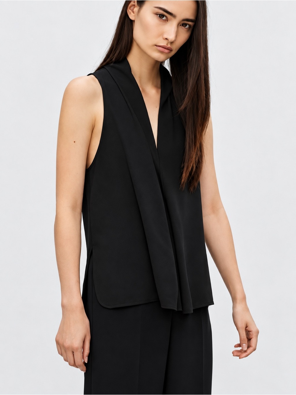 Aritzia Wilfred Nuit Sleeveless Blouse Black Size S